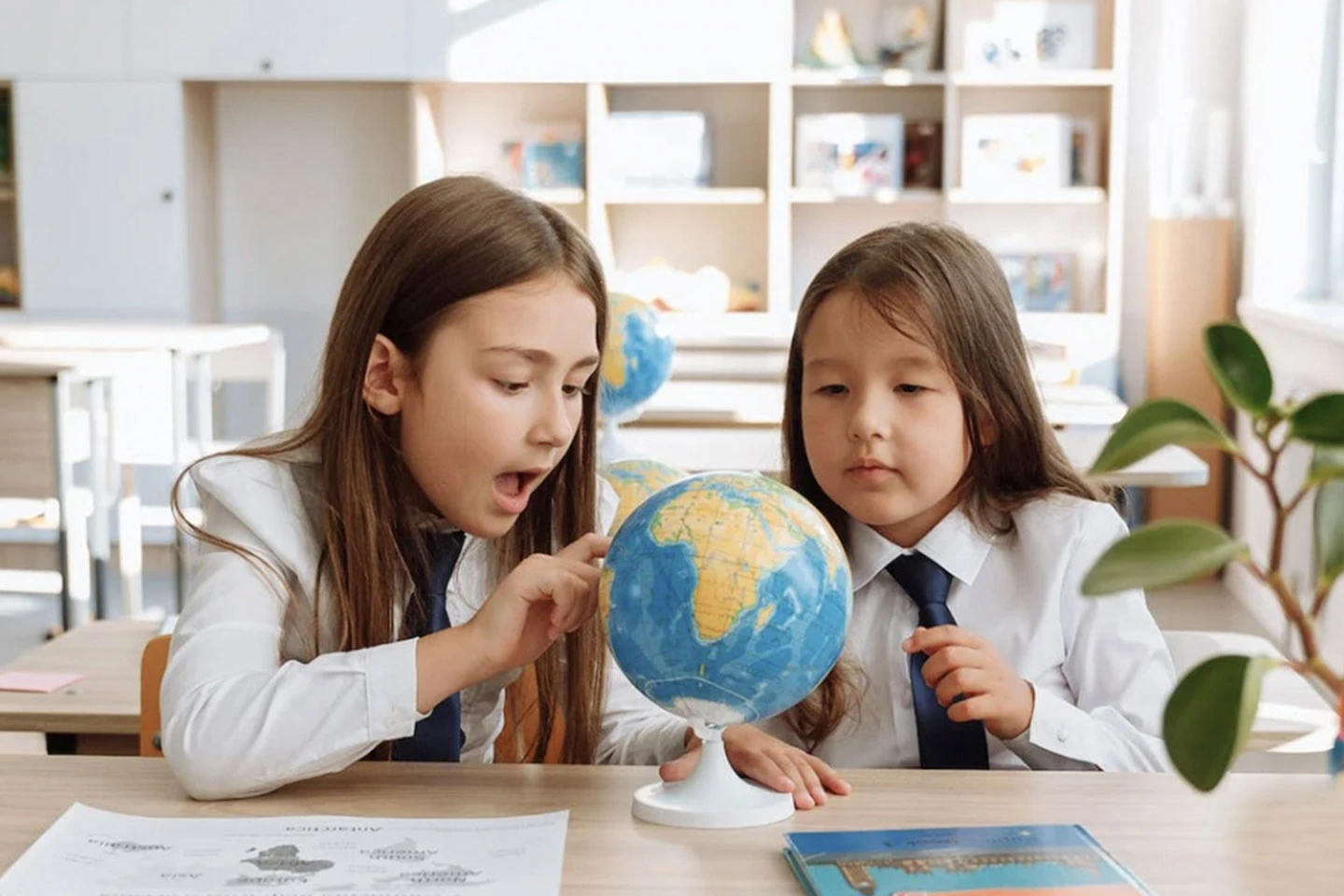 Primary school students enjoying a fun and engaging activity at an international school.